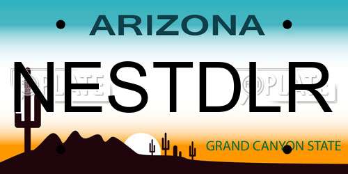 NESTDLR Arizona License Plate