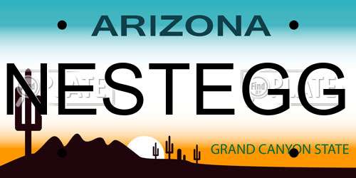 NESTEGG Arizona License Plate