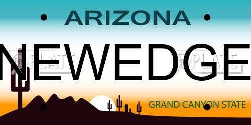 NEWEDGE Arizona License Plate