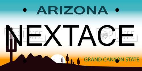 NEXTACE Arizona License Plate