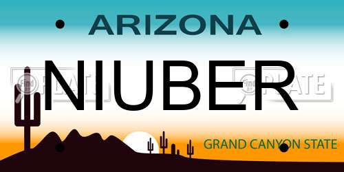 NIUBER Arizona License Plate