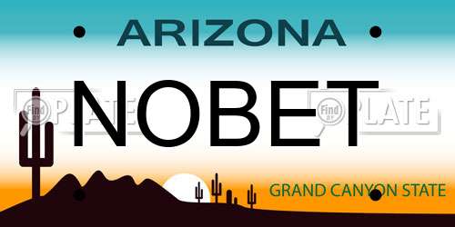 NOBET Arizona License Plate