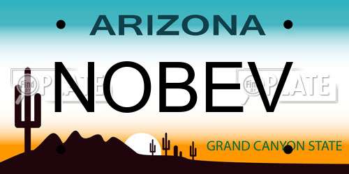 NOBEV Arizona License Plate