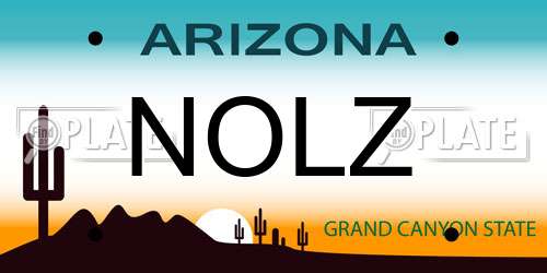 NOLZ Arizona License Plate