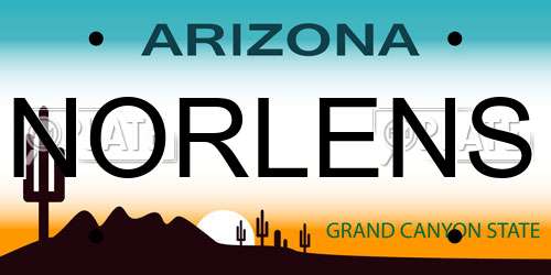 NORLENS Arizona License Plate