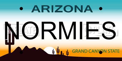 NORMIES Arizona License Plate