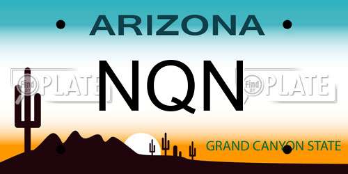 NQN Arizona License Plate