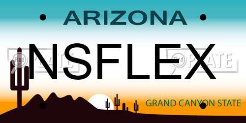NSFLEX Arizona License Plate