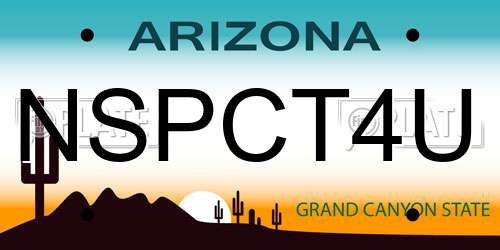 NSPCT4U Arizona License Plate