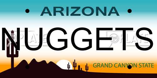 NUGGETS Arizona License Plate