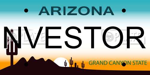 NVESTOR Arizona License Plate