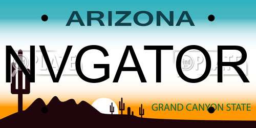 NVGATOR Arizona License Plate