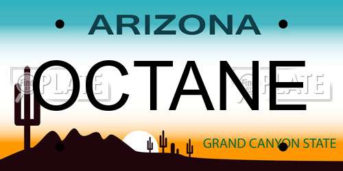 OCTANE Arizona License Plate