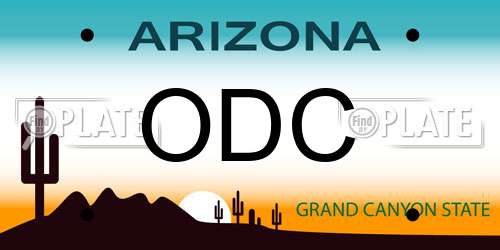 ODC Arizona License Plate