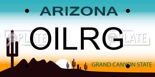 OILRG Arizona License Plate