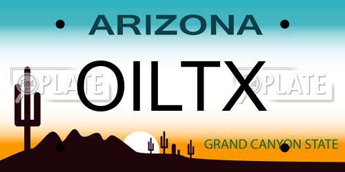 OILTX Arizona License Plate
