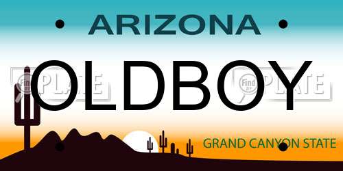 OLDBOY Arizona License Plate
