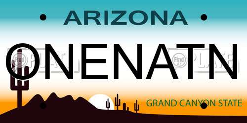 ONENATN Arizona License Plate