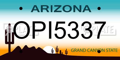 OPI5337 Arizona License Plate
