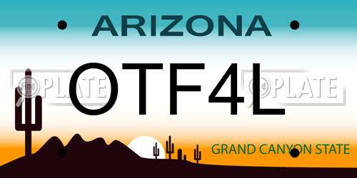 OTF4L Arizona License Plate