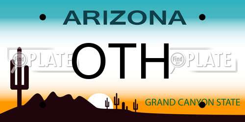 OTH Arizona License Plate