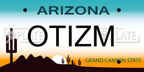 OTIZM Arizona License Plate