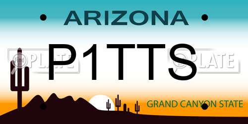 P1TTS Arizona License Plate