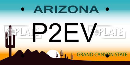 P2EV Arizona License Plate