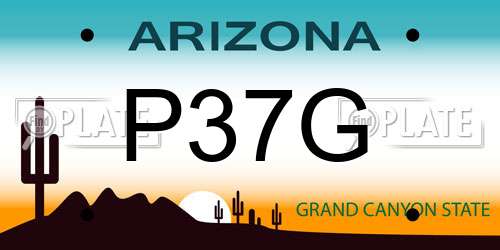 P37G Arizona License Plate