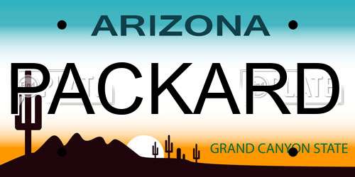 PACKARD Arizona License Plate