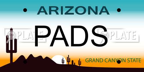 PADS Arizona License Plate