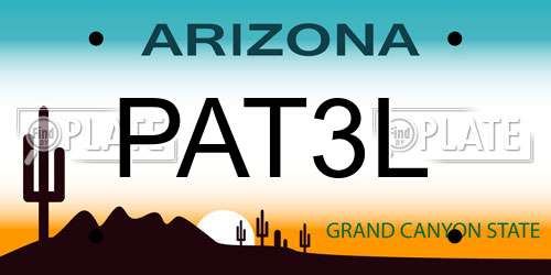 PAT3L Arizona License Plate