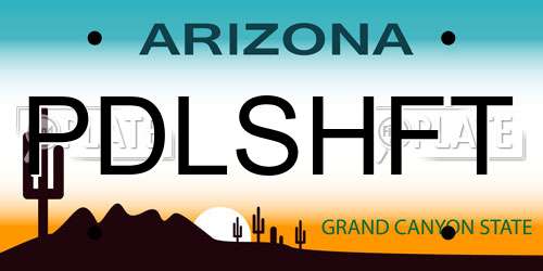 PDLSHFT Arizona License Plate