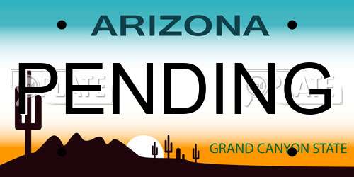 PENDING Arizona License Plate