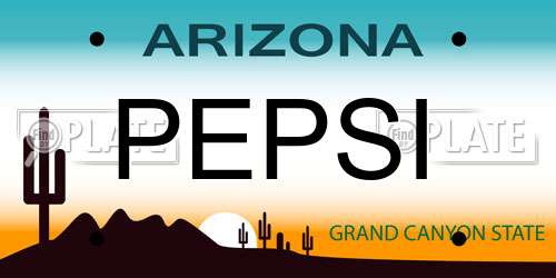 PEPSI Arizona License Plate