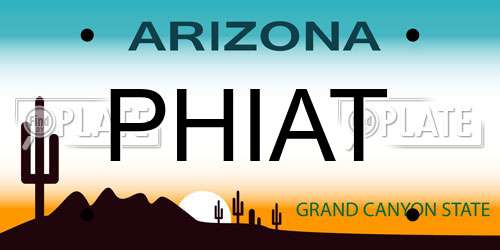 PHIAT Arizona License Plate