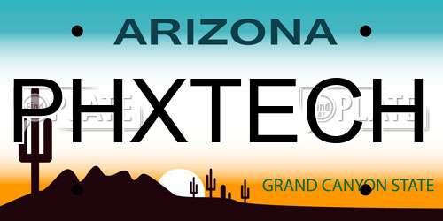 PHXTECH Arizona License Plate