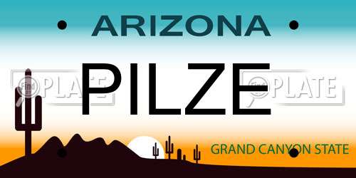 PILZE Arizona License Plate
