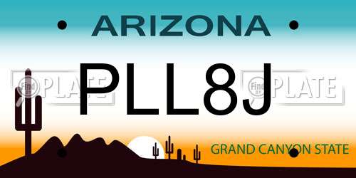 PLL8J Arizona License Plate