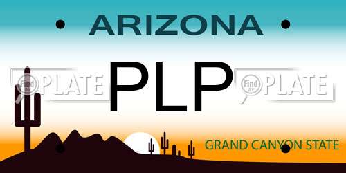 PLP Arizona License Plate
