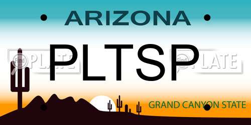 PLTSP Arizona License Plate