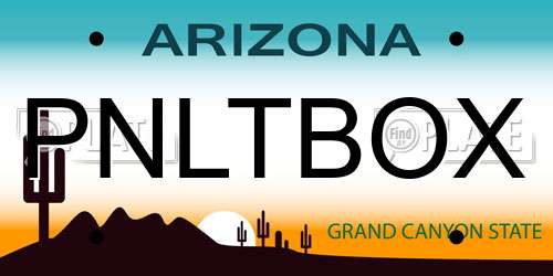 PNLTBOX Arizona License Plate