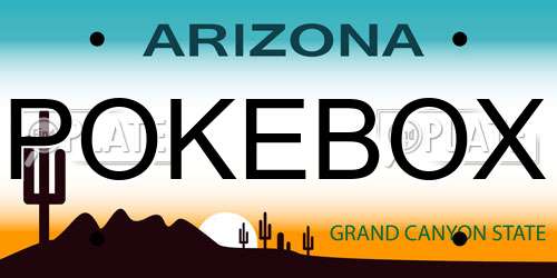 POKEBOX Arizona License Plate