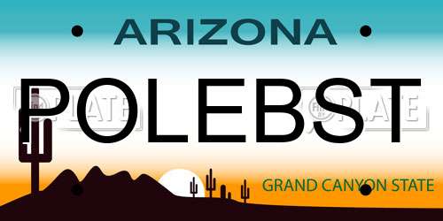 POLEBST Arizona License Plate