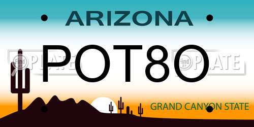 POT8O Arizona License Plate