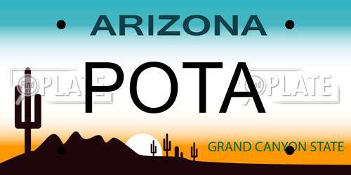 POTA Arizona License Plate