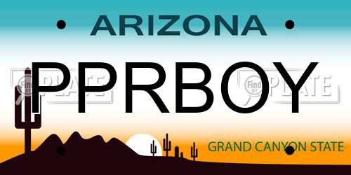 PPRBOY Arizona License Plate