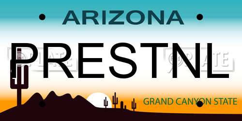 PRESTNL Arizona License Plate
