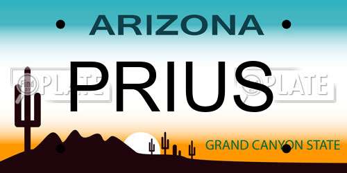 PRIUS Arizona License Plate