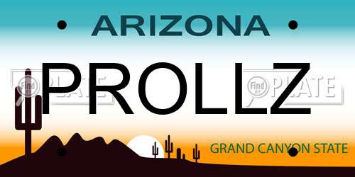 PROLLZ Arizona License Plate